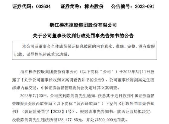 
          
            宇晶股份副总经理朱浩宇涉嫌内幕交易被立案
        